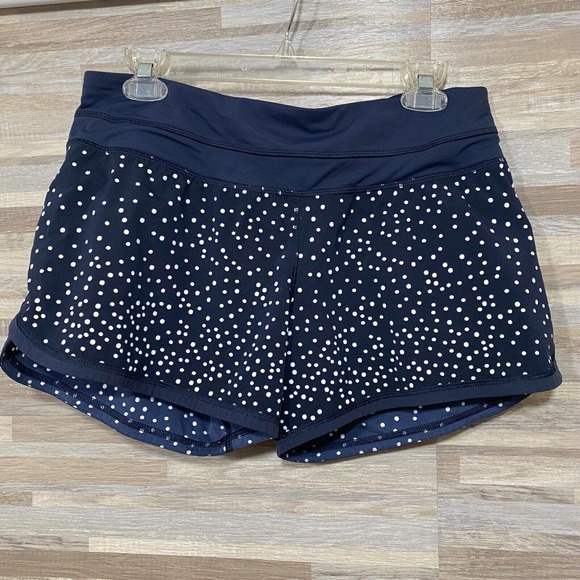 lululemon athletica Pants - Lululemon Women's Size 8 Lined Groovy Run Short Petit Dot Inkwell / Inkwell
